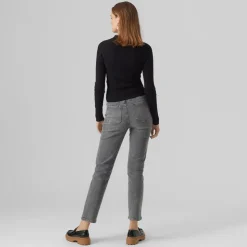 VERO MODA Pull col montant Femme NOIR Sale