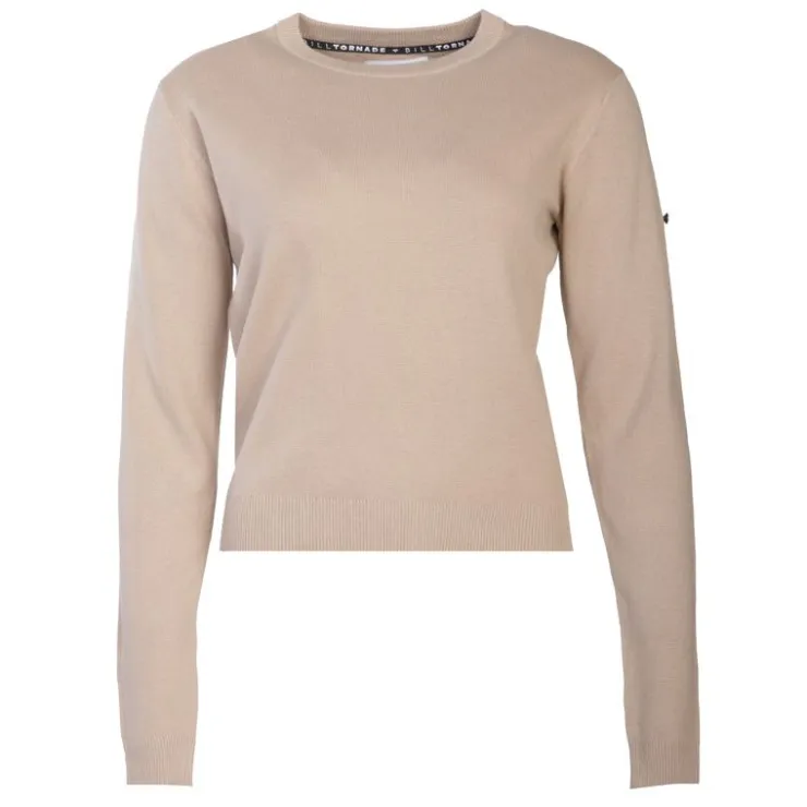 BILL TORNADE Pull col rond 22243 Femme BEIGE Online
