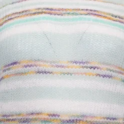 ANTIK BATIK Pull col rond leo doux à rayures Femme VERT CLAIR Discount