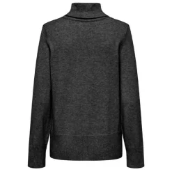 ONLY Pull col roulé Fia aux poignets côtelés Femme NOIR Hot