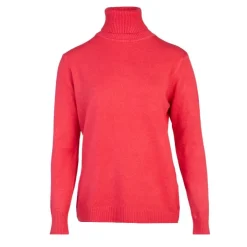 BELLE FEMME Pull col roulé laine et cachemire Femme ROUGE Hot