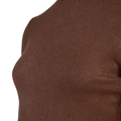 BELLE FEMME Pull col roulé laine et cachemire Femme MARRON New