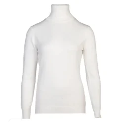 BELLE FEMME Pull col roulé laine et cachemire Femme BLANC Discount