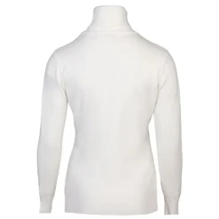 BELLE FEMME Pull col roulé laine et cachemire Femme BLANC Discount