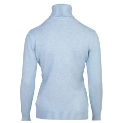 BELLE FEMME Pull col roulé laine et cachemire Femme BLEU CLAIR Hot