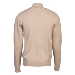 BILL TORNADE Pull col roulé maille fine couleur unie Homme BEIGE Discount