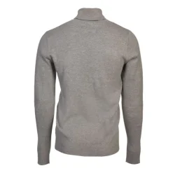 BILL TORNADE Pull col roulé maille fine couleur unie Homme GRIS Outlet