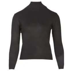 BURTON OF LONDON Pull col roule femme love Femme NOIR Discount