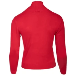 BURTON OF LONDON Pull col roule femme love Femme ROUGE