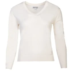 BURTON OF LONDON Pull col v femme damiene Femme BLANC ECRU