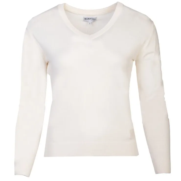 BURTON OF LONDON Pull col v femme damiene Femme BLANC ECRU