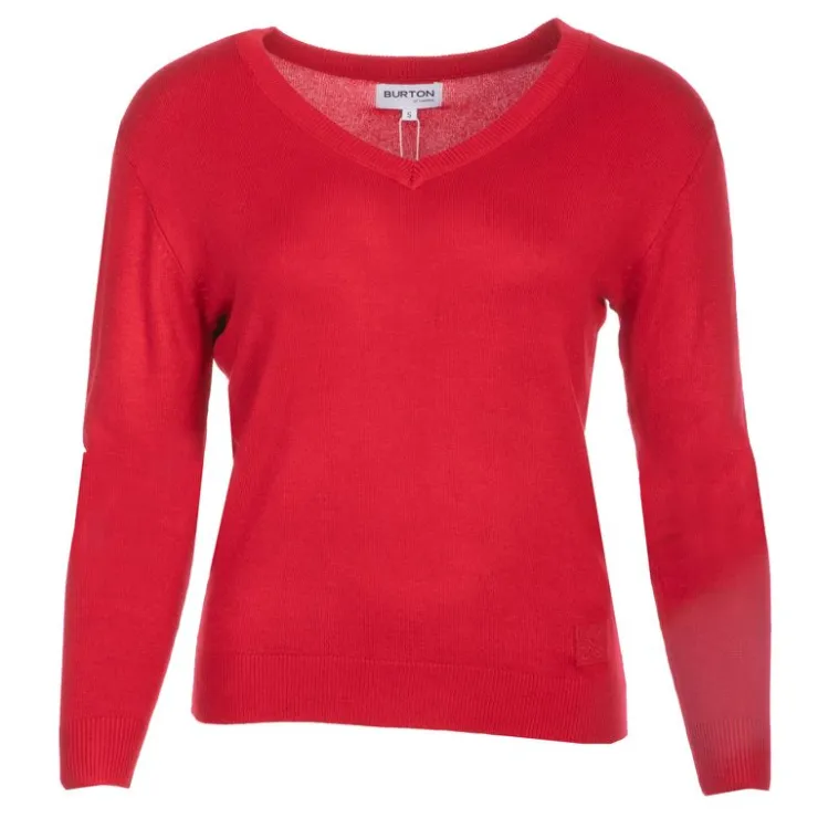 BURTON OF LONDON Pull col v femme damiene Femme ROUGE Outlet