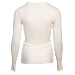 BURTON OF LONDON Pull col v femme fine cote jamina Femme BLANC ECRU Discount