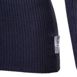 BURTON OF LONDON Pull col v femme fine cote jamina Femme BLEU FONCE Outlet