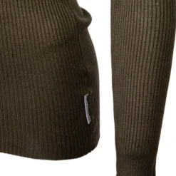 BURTON OF LONDON Pull col v femme fine cote jamina Femme KAKI Clearance