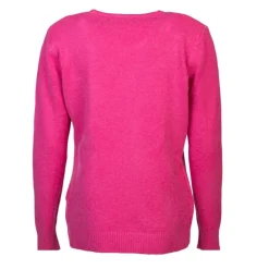 BELLE FEMME Pull col v laine et cachemire Femme ROSE Best