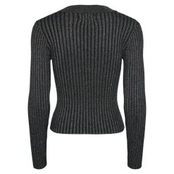 PIECES Pull Crista lurex brillant ajusté Femme NOIR Best