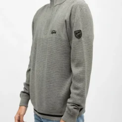 KAPORAL Pull demi zip col montant edmond Homme GRIS Outlet