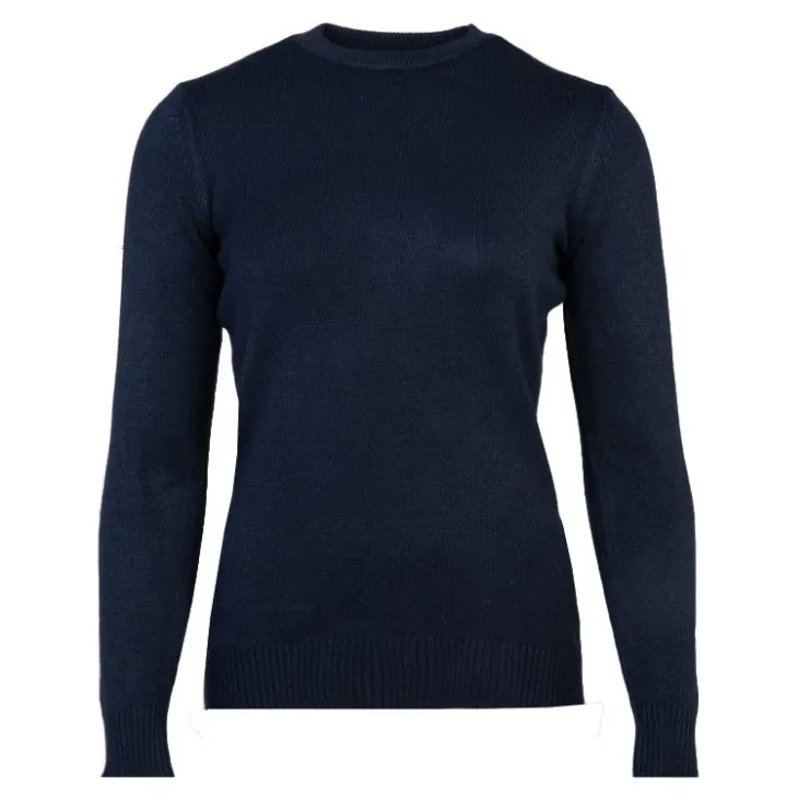 BELLE FEMME Pull en laine et cachemire col rond Femme BLEU FONCE New