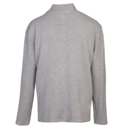 BELLE FEMME Pull en laine et cachemire col haut Femme GRIS