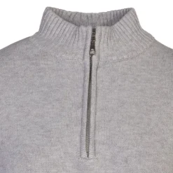 BELLE FEMME Pull en laine et cachemire col haut Femme GRIS