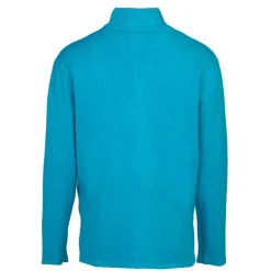 BELLE FEMME Pull en laine et cachemire col haut Femme TURQUOISE New