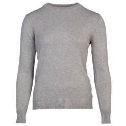 BELLE FEMME Pull en laine et cachemire col rond Femme GRIS Best