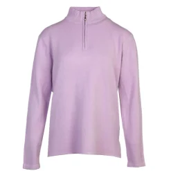 BELLE FEMME Pull en laine et cachemire col haut Femme VIOLET CLAIR Online