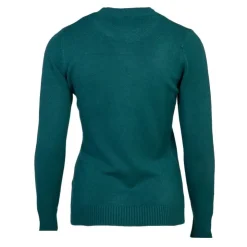 BELLE FEMME Pull en laine et cachemire col rond Femme VERT Best