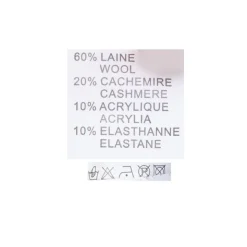 BELLE FEMME Pull en laine et cachemire col haut Femme NOIR Best