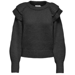 ONLY Pull en maille col rond à manches longues Alicia Femme NOIR Sale