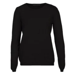 MADO ET LES AUTRES Pull femme col rond en laine Femme NOIR Clearance