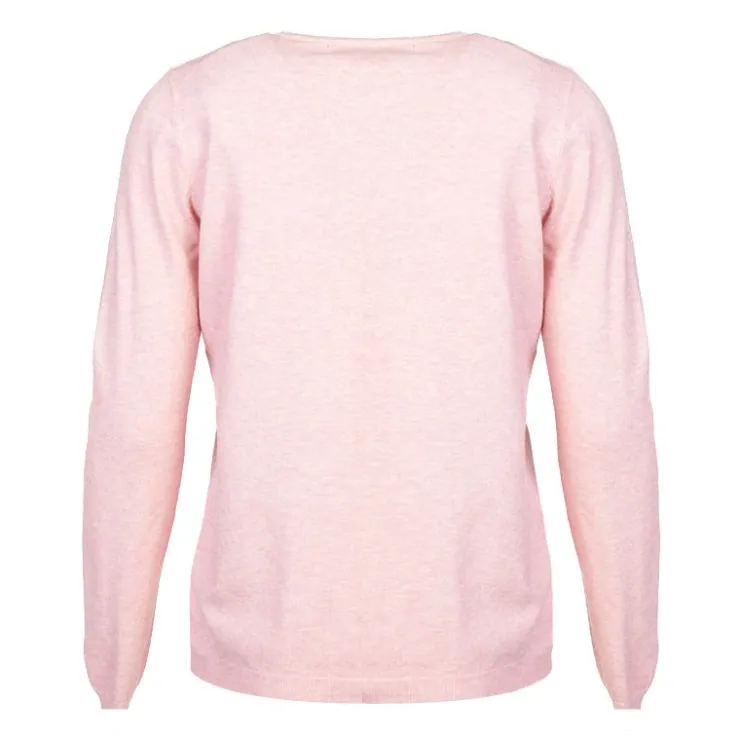 MADO ET LES AUTRES Pull femme col rond en laine Femme ROSE CLAIR New