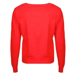 MADO ET LES AUTRES Pull femme col rond en laine Femme ROUGE