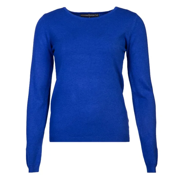 MADO ET LES AUTRES Pull femme col rond en laine Femme BLEU ROI Hot