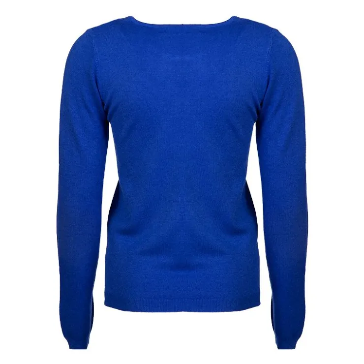 MADO ET LES AUTRES Pull femme col rond en laine Femme BLEU ROI Hot