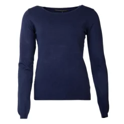 MADO ET LES AUTRES Pull femme col rond en laine Femme BLEU FONCE Clearance