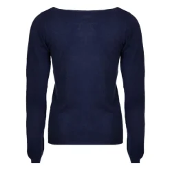 MADO ET LES AUTRES Pull femme col rond en laine Femme BLEU FONCE Clearance