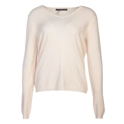 MADO ET LES AUTRES Pull femme col v en laine Femme BLANC ECRU