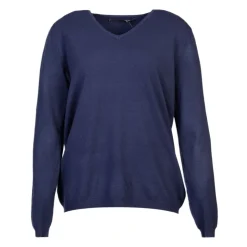 MADO ET LES AUTRES Pull femme col v en laine Femme BLEU FONCE Hot