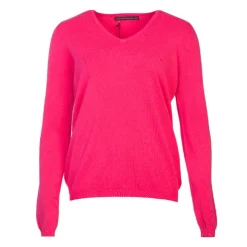 MADO ET LES AUTRES Pull femme col v en laine Femme ROSE