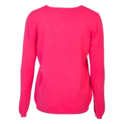 MADO ET LES AUTRES Pull femme col v en laine Femme ROSE