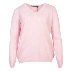 MADO ET LES AUTRES Pull femme col v en laine Femme ROSE CLAIR Discount