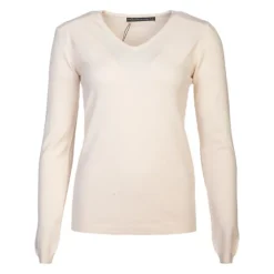 MADO ET LES AUTRES Pull femme col v en laine Femme BLANC ECRU Sale