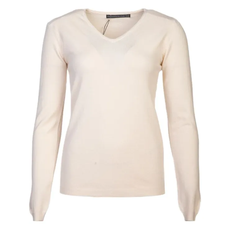 MADO ET LES AUTRES Pull femme col v en laine Femme BLANC ECRU Sale