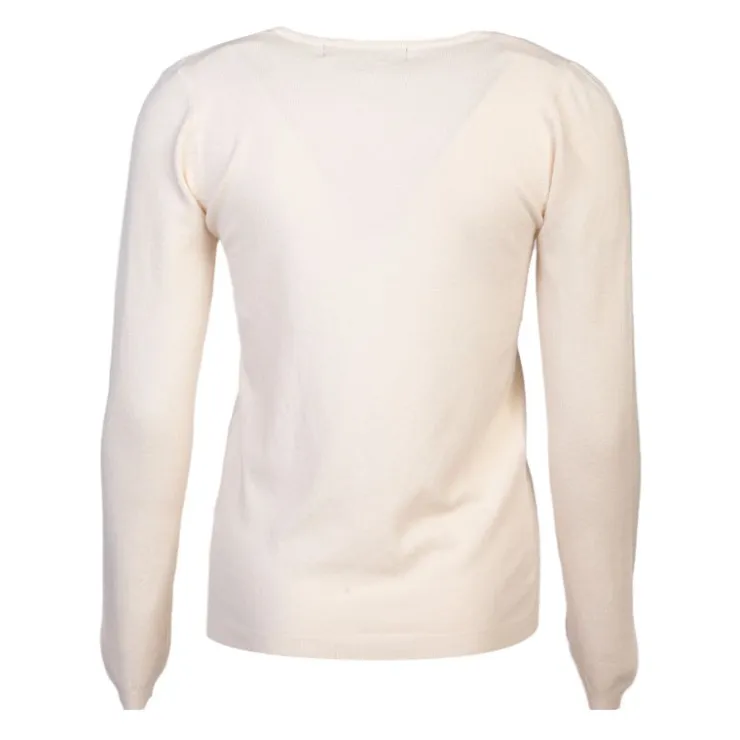 MADO ET LES AUTRES Pull femme col v en laine Femme BLANC ECRU Sale