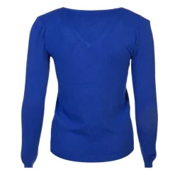 MADO ET LES AUTRES Pull femme col v en laine Femme BLEU ROI Best