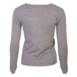 MADO ET LES AUTRES Pull femme col v en laine Femme GRIS New