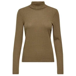 ONLY Pull fin col roulé à manches longues Zandra Femme MARRON Best