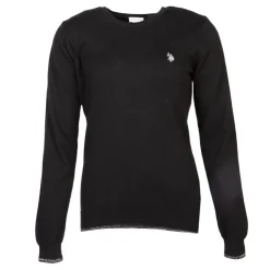 US POLO Pull fin en coton et cachemire Femme NOIR Clearance